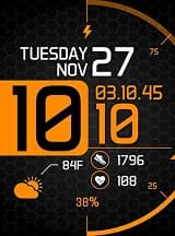 Retro Wave watch face